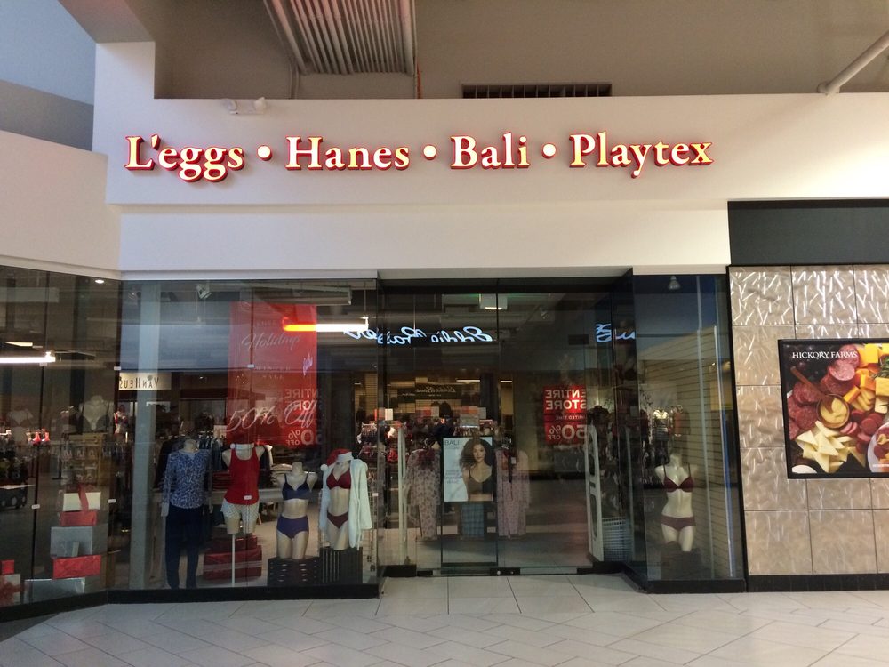 L'eggs Hanes Bali Playtex shops centers
